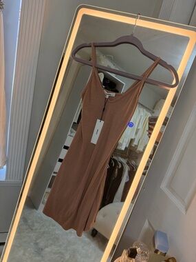 joah brown cowl back mini dress Cowl Back Mini Dress main image 0
